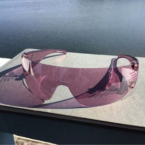 Rare Emporio Armani Blush Pink Wrap Sunglasses Made in Italy EA 9249/S B…